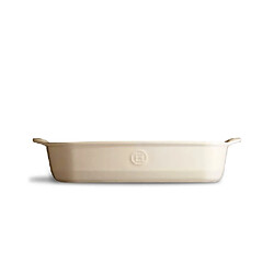 Emile Henry Plat rectangle Argile beige moyen modèle