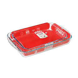 Pyrex Set de 2 plats 35x23 cm et 40x27 cm
