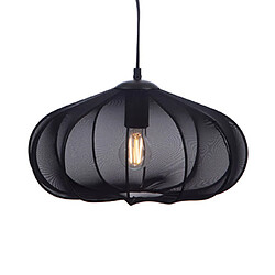 Mes Suspension 38x38x115 cm effet résille noir - LAURE