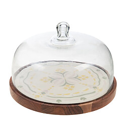 Amadeus Plat rond avec cloche Léane 30 cm