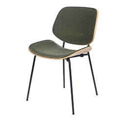 Amadeus Chaise Atlanta verte chêne (lot de 2)