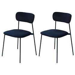 Amadeus Chaise Elma bleue (lot de 2)