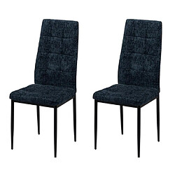 Amadeus Chaise Zurick bleue (lot de 2)