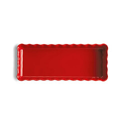 Emile Henry Tourtière rectangle rouge 36 cm