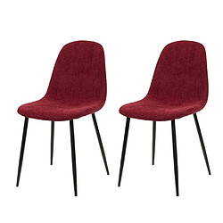 Amadeus Chaise Ariane framboise (lot de 2)