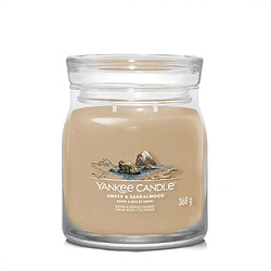 YANKEE CANDLE Bougie signature ambre et bois de santal modèle moyen