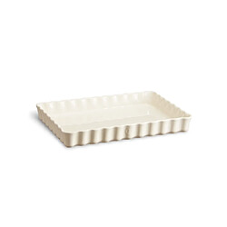 Emile Henry Tourtière rectangle beige 34 cm