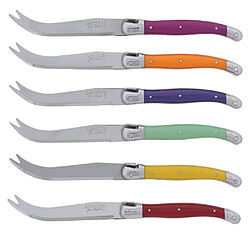 Jean Dubost Couteau fromage laguiole irise assortis (1 modèle aléatoire)