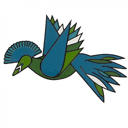 Amadeus Oiseau Huppe bleu mural