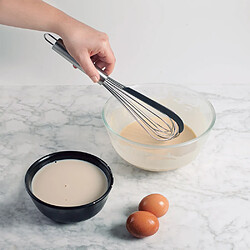 Lacor Fouet en inox 32 cm avec grattoir en silicone