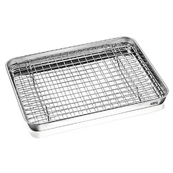 Gefu Plat en inox et sa grille 31,5 cm