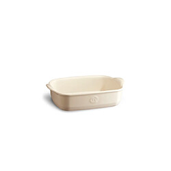 Emile Henry Plat à four rectangle beige 22 cm