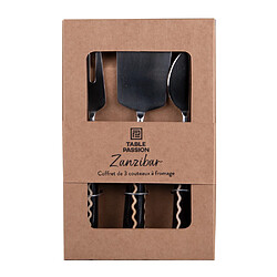 Table Passion Service de 3 couteaux à fromage Zanzibar (1 modèle aléatoire)