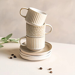 Avis Table Passion Coffret de 4 tasses avec sous tasses Miyaki 18 cl