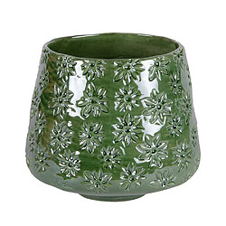 Table Passion Vase évasé champêtre 22 cm vert