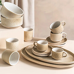 Acheter Table Passion Coffret de 4 tasses avec sous tasses Miyaki 18 cl