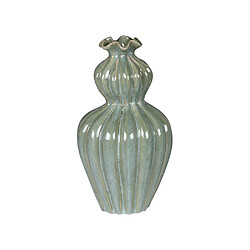 Table Passion Vase Collerette vert 11,5x21 cm