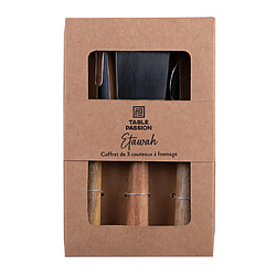 Table Passion Service de 3 couteaux à fromage Etawah (1 modèle aléatoire)