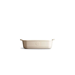 Emile Henry Plat à four rectangle beige 22 cm