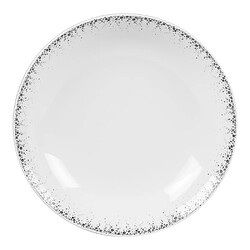 Table Passion Assiette creuse Boréalis gris 20 cm (lot de 6)