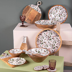 Table Passion Couverts à salade Champêtre en manguier 28 cm