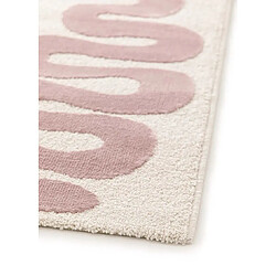ATTICGO Tapis moderne FLASHY rose 120x170 cm pas cher