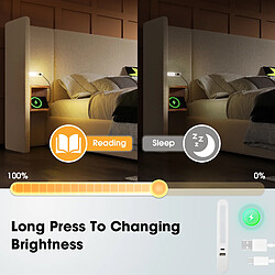 Merax Lit Double 180x200cm-lampe De Lecture-port USB Type-c-système Hydraulique-en Lin-beige pas cher