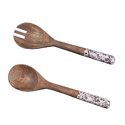 Table Passion Couverts à salade Champêtre en manguier 28 cm