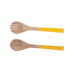 Table Passion Couvert à salade Bambou jaune 27,5 cm