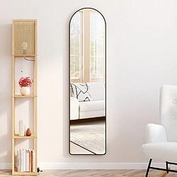 Acheter Idmarket Miroir sur pied contour noir 160 x 40 cm