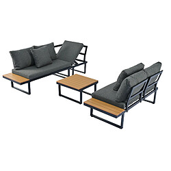 DZMDIP Ensemble détente de jardin – Angle avec fonction relax inclinable 5 positions