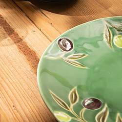 Acheter Table Passion Plat rond Olive 29 cm