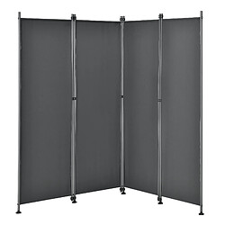 Helloshop26 Paravent brise-vue protection de l'intimité 215 x 170 cm gris 03_0001062