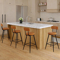 Idmarket x4 tabourets de bar