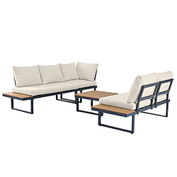 DZMDIP Ensemble détente de jardin – Angle avec fonction relax inclinable 5 positions