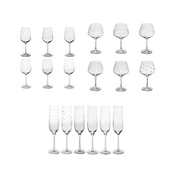 Table Passion Service de verres 18 pièces Graphik dégustation