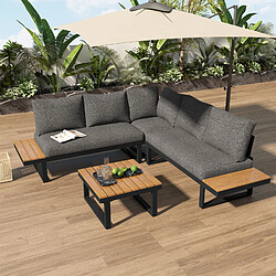 DZMDIP Ensemble détente de jardin – Angle avec fonction relax inclinable 5 positions