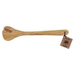 Jean Dubost Service à salade Gingko en bois d'Olivier 30 cm
