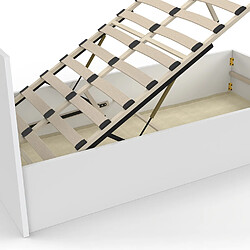 Idmarket LIT SIMPLE SEASIDE BLANC pas cher