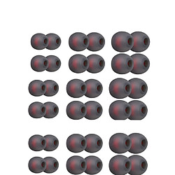 INF Coussinets d'oreille en silicone pour écouteurs intra-auriculaires 18 paires Grey