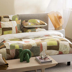 Designers Guild Housse de couette imprimée en percale de coton, CLAY COLLAGE