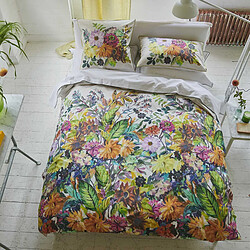 Designers Guild Housse de couette imprimée en percale de coton, GLYNDE CORAL