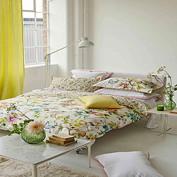 Designers Guild Housse de couette imprimée en percale de coton, FIORE D'ACQUA PEONY