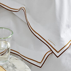 Avis DESIGNERS GUILD Housse de couette en Percale de coton - 140 x 200 cm - Châtaigne/Ocre