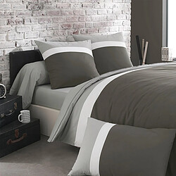 Origin Housse de couette bicolore en coton, MÉLI-MÉLO