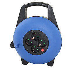 Enrouleur de câble Silver Electronics 4 prises 5 mètres 3.000W Maximum IP20 Bleu et Noir