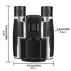 INF Jumelles numériques 12x32 avec vidéo 2.5K et photo 48MP, zoom 8x et écran IPS
