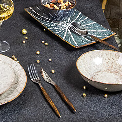 Jean Dubost Cuillère de table Amsterdam effet bois (lot de 6)