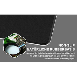 Avis INF Grand tapis de souris – Tapis de bureau avec motif topographique Black M