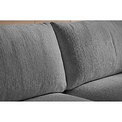 Acheter Casanova Canapé d'angle tissu chenille 4 places Gauche - Gris foncé